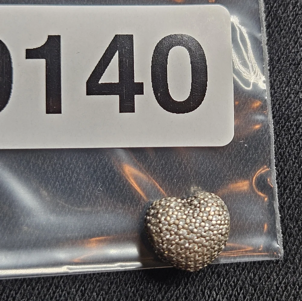 Pandora Charm Heart Shape Clip On ALE 925 Silver Vintage Retired
